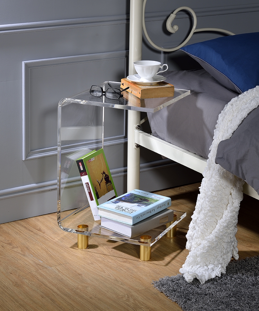 Ulmea Clear Accent Table - Thumbnail - Image 2