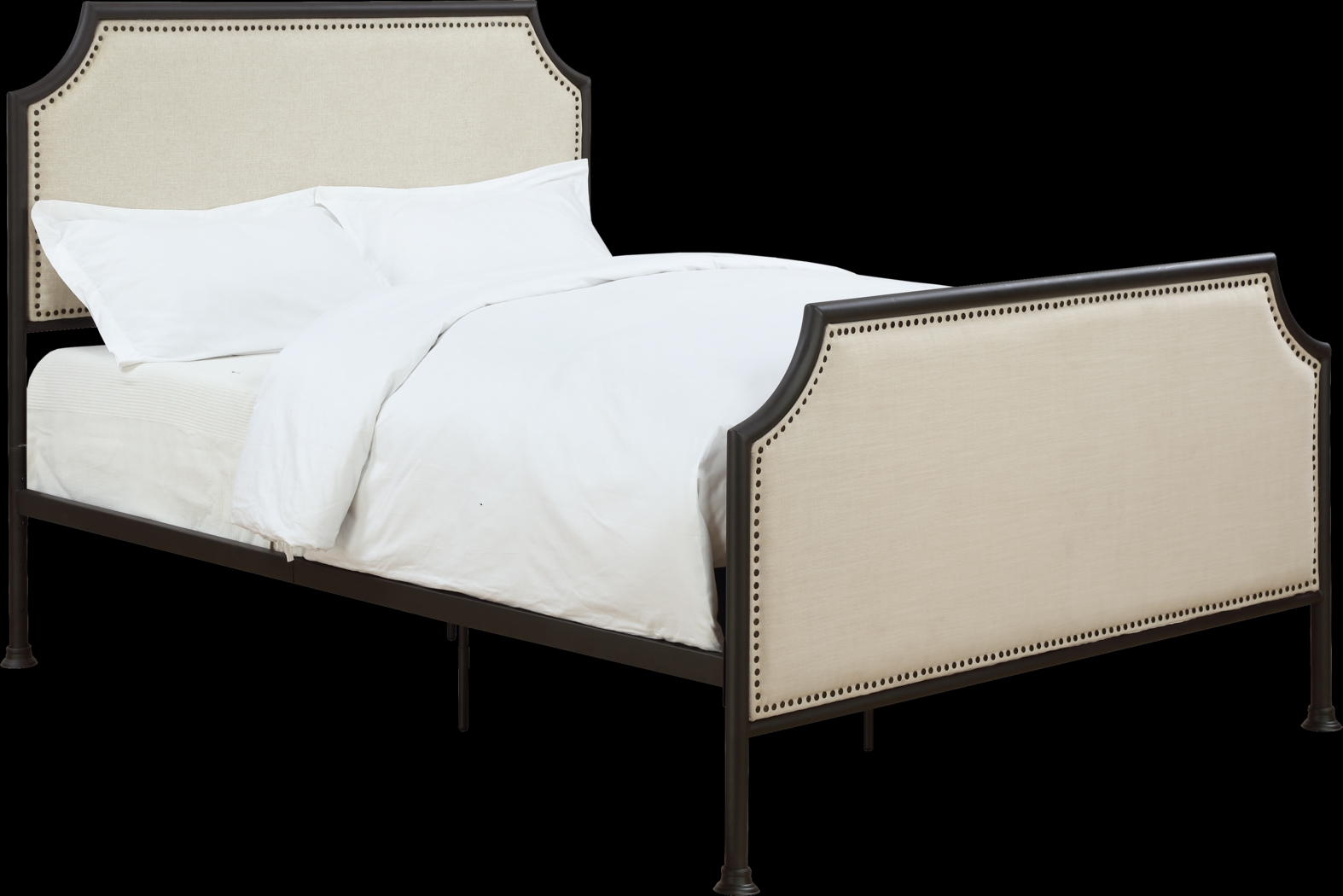 Uma Cream Queen Panel Bed - Thumbnail - Image 2