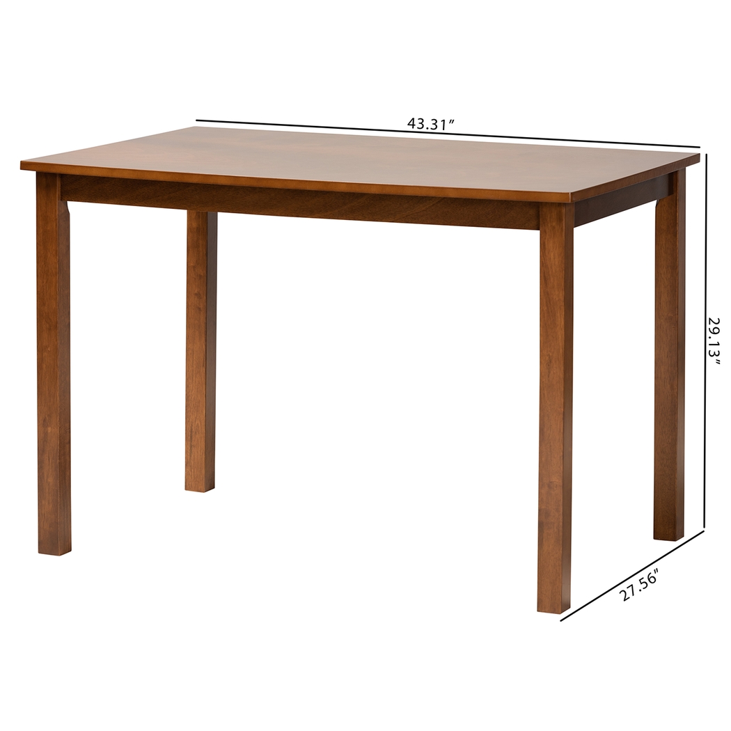 Umbagog Walnut Brown Dining Table - Thumbnail - Image 9