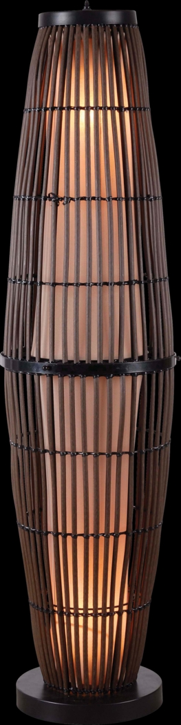 Unaka Brown Outdoor Floor Lamp - Thumbnail - Image 1