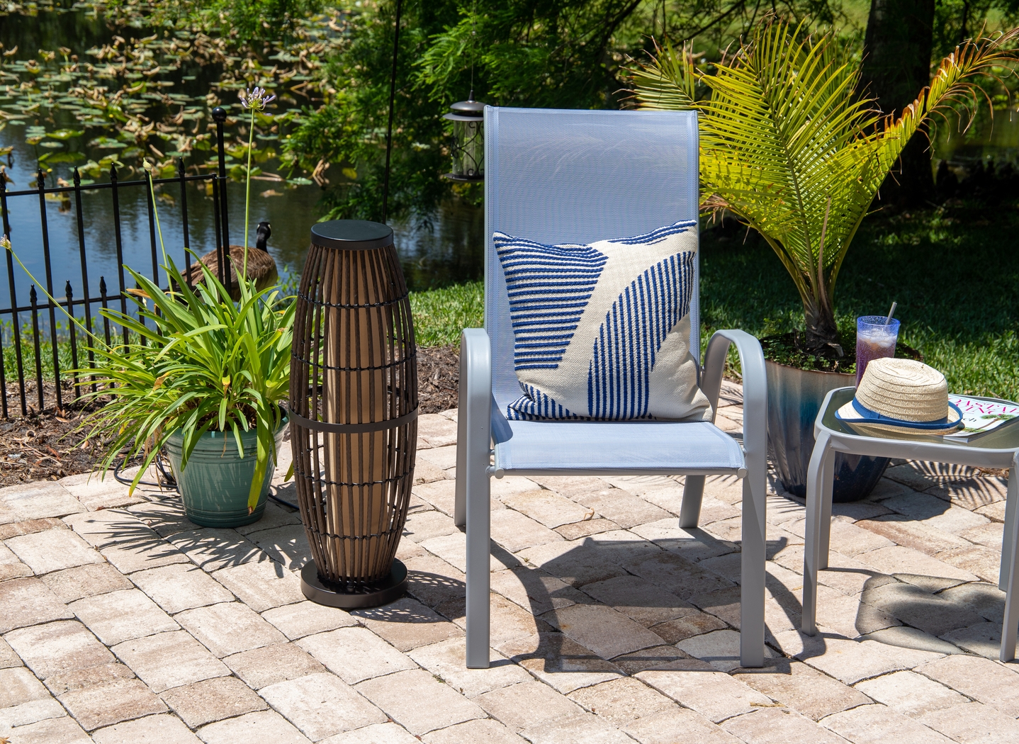 Unaka Brown Outdoor Table Lamp - Thumbnail - Image 2