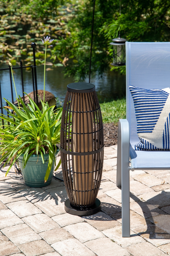 Unaka Brown Outdoor Table Lamp - Thumbnail - Image 3