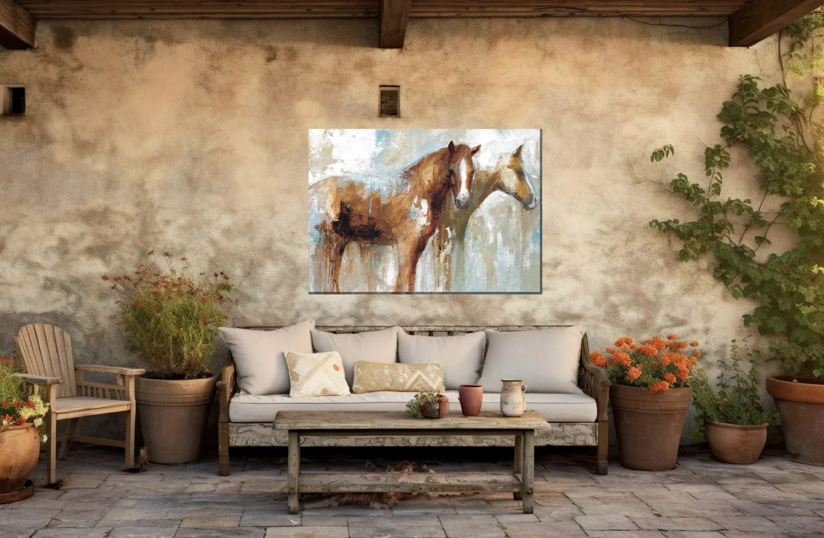 Unbridled Brown Indoor/Outdoor Wall Art - Thumbnail - Image 2