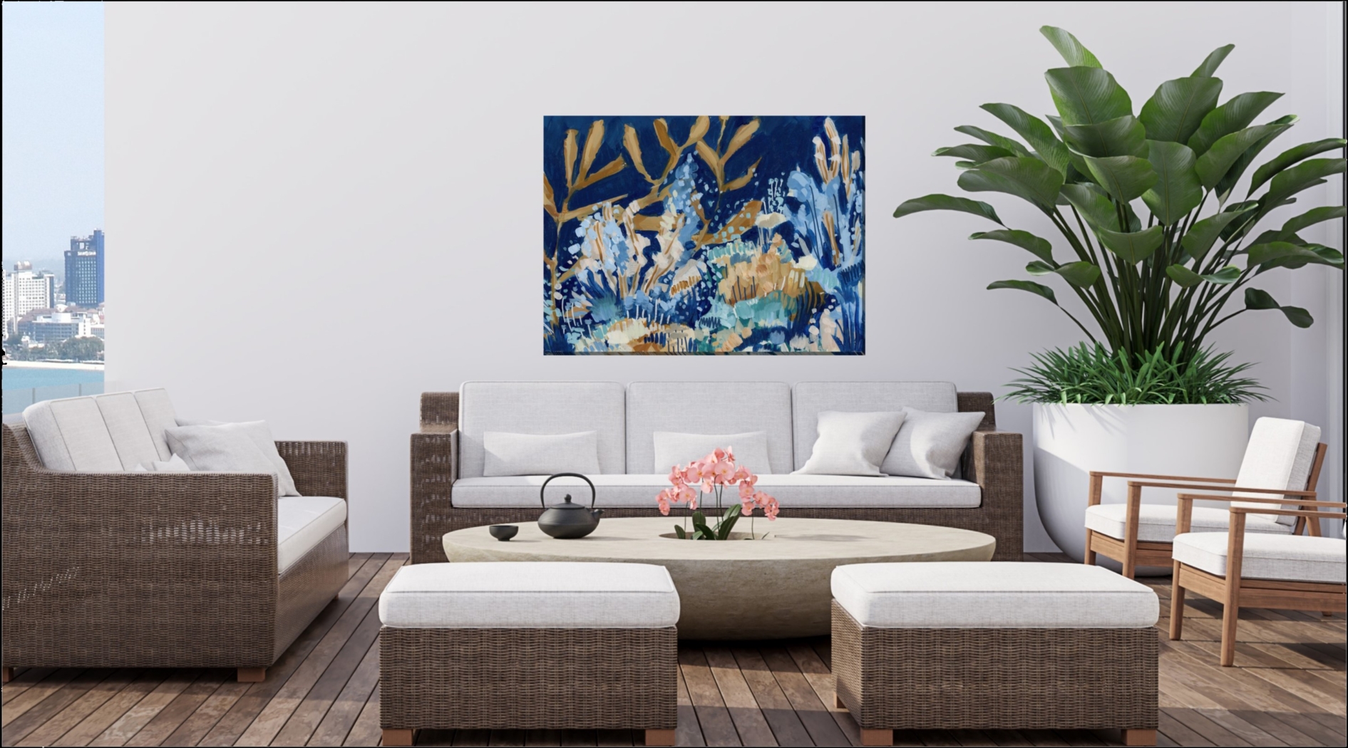 Undercurrents Outdoor/Indoor Wall Art - Thumbnail - Image 2