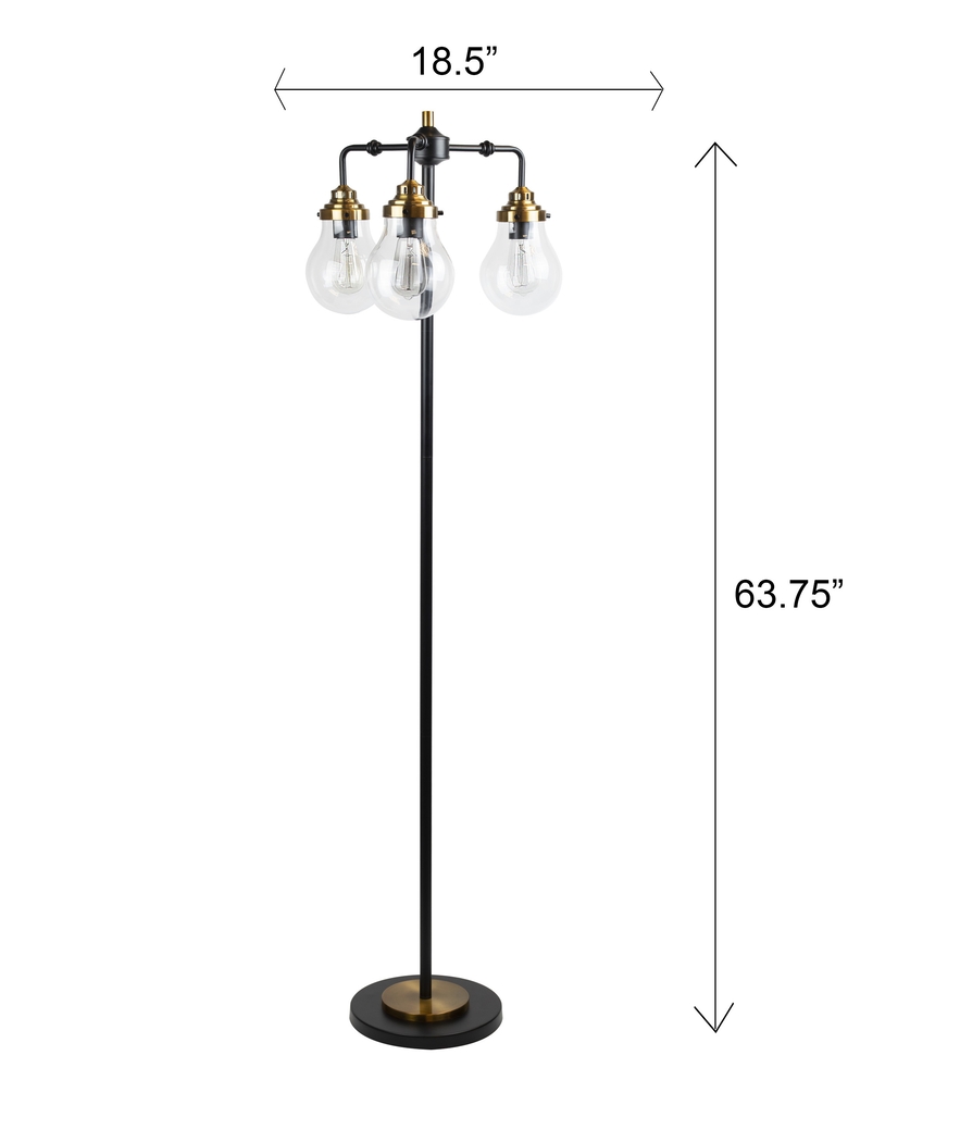 Unger Cove Black Floor Lamp - Thumbnail - Image 8