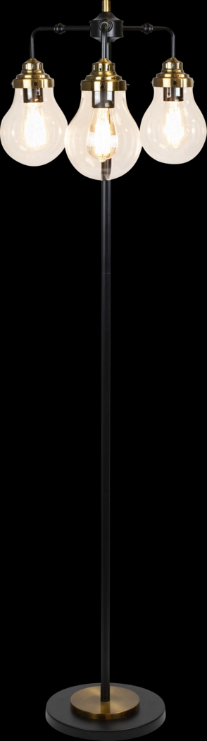 Unger Cove Black Floor Lamp - Thumbnail - Image 7