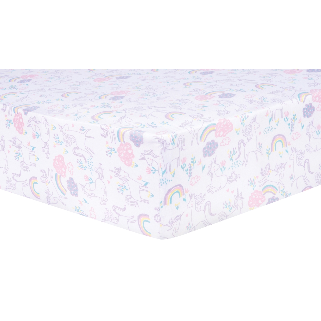 Unicorn Land White 4 Pc Baby Bedding Set - Thumbnail - Image 9