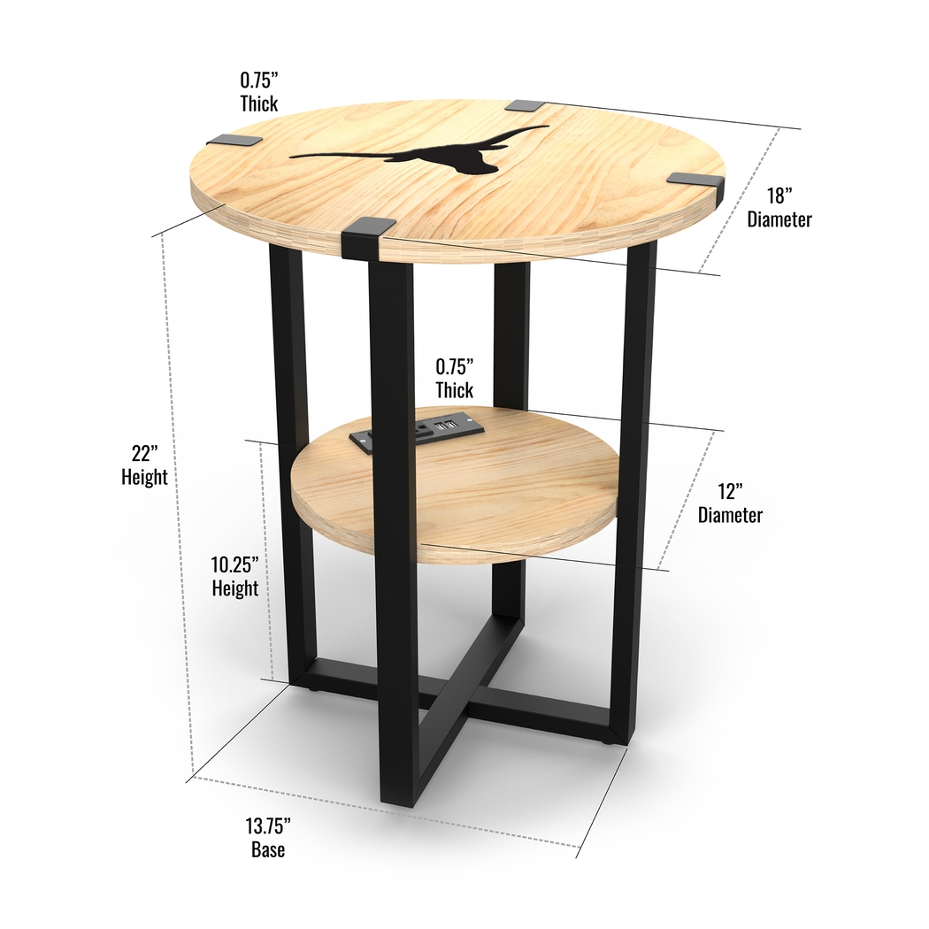 University of Texas Side Table - Thumbnail - Image 5