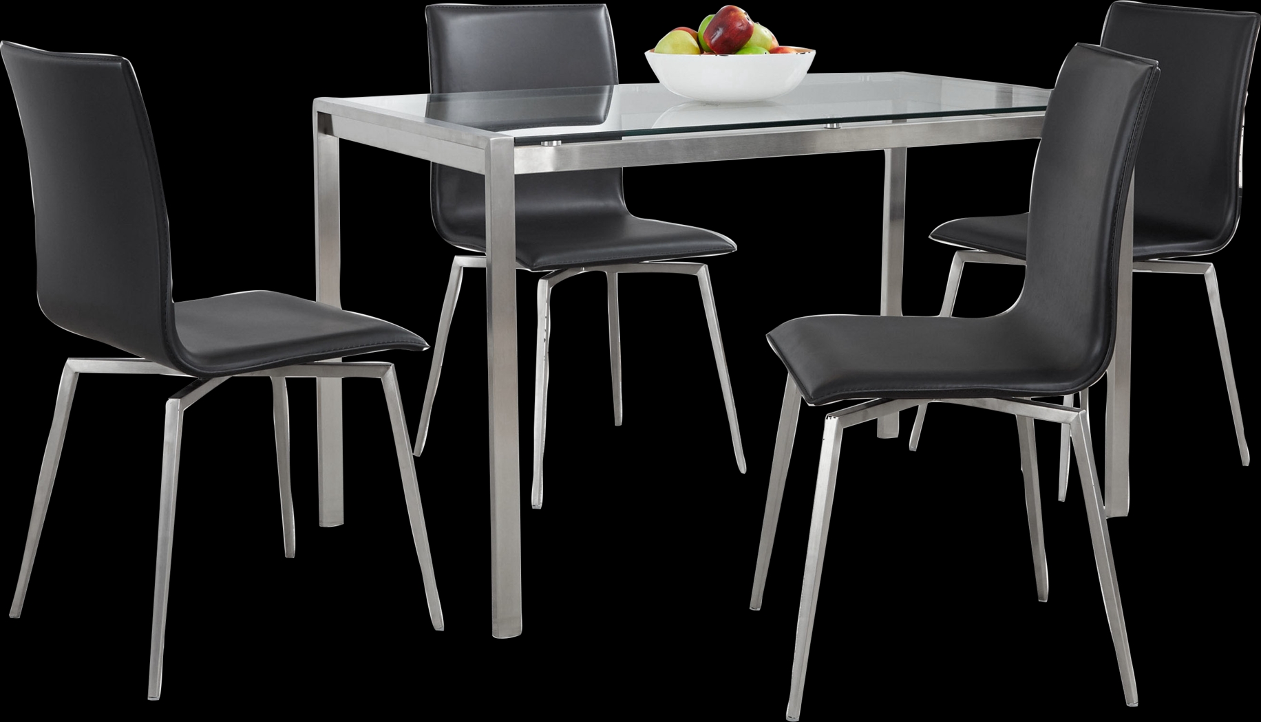 Upsall I Black 5pc Dining Set - Thumbnail - Image 3