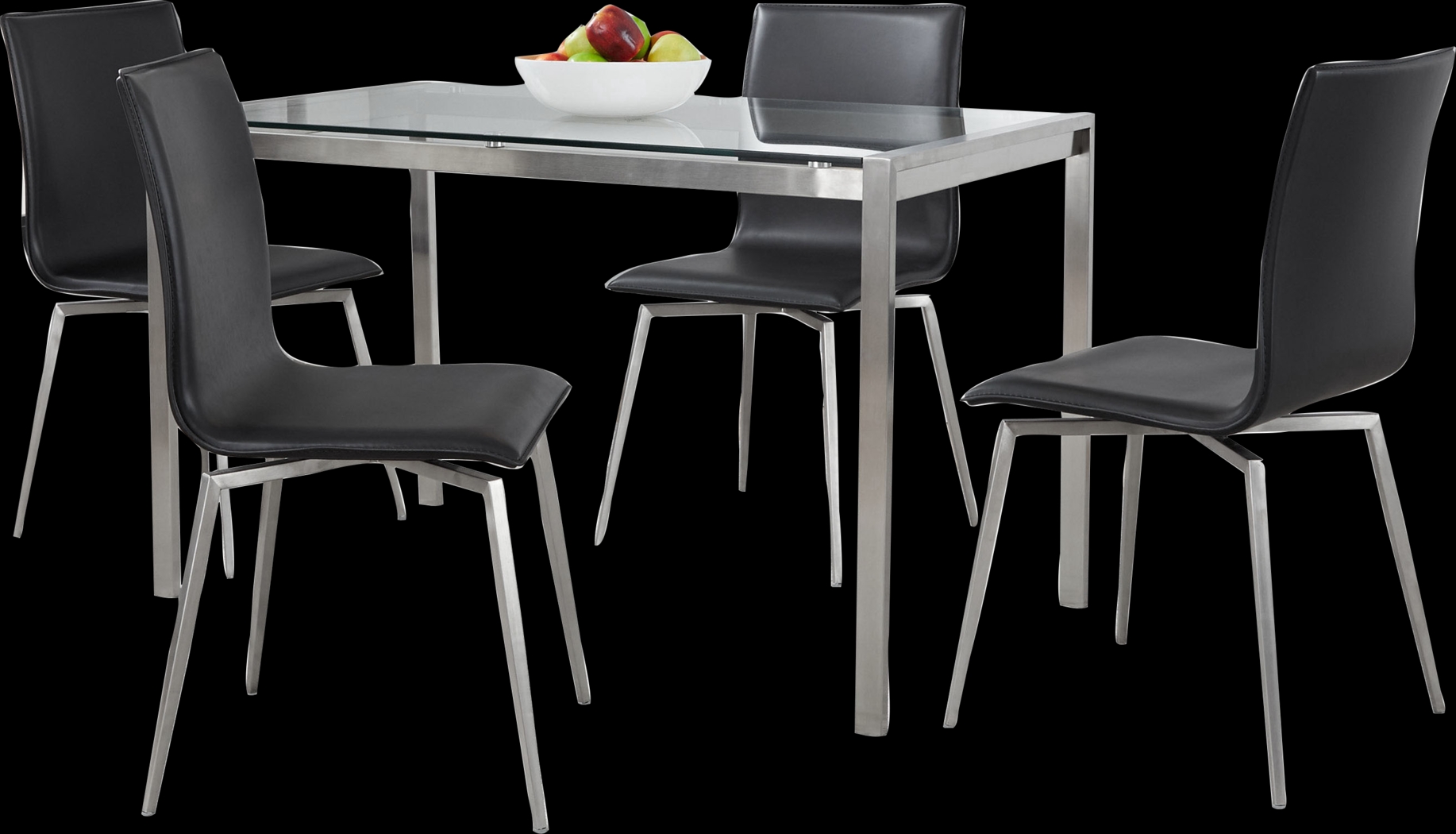 Upsall I Black 5pc Dining Set - Thumbnail - Image 1