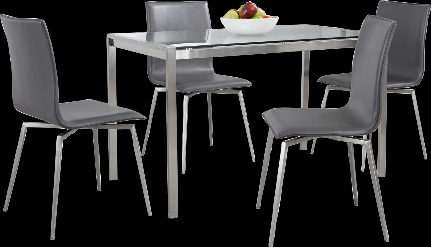 Upsall I Gray 5pc Dining Set - Thumbnail - Image 3