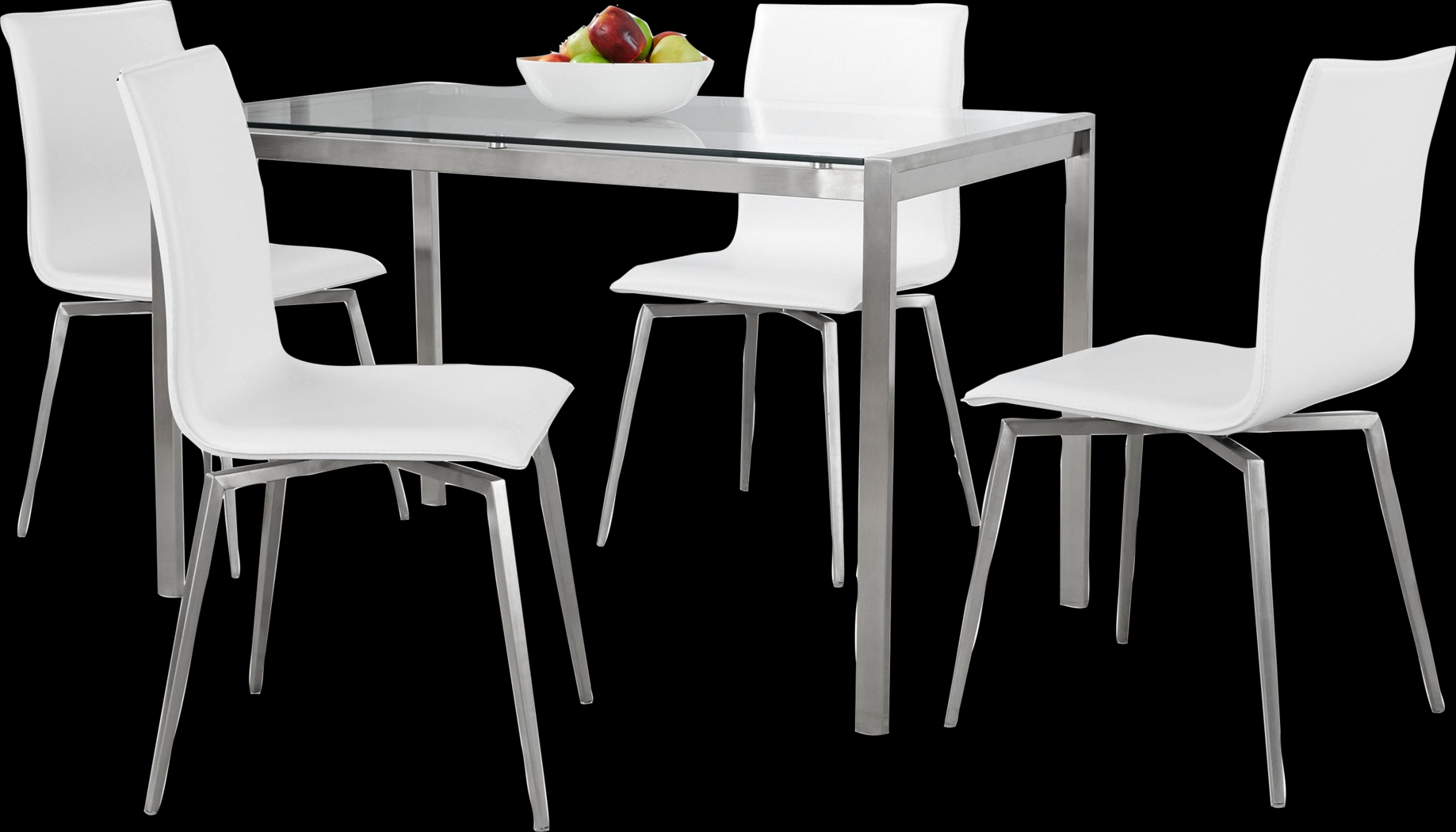 Upsall I White 5pc Dining Set - Thumbnail - Image 1