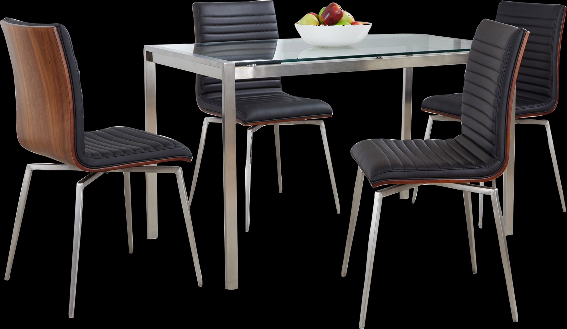 Upsall II Black 5pc Dining Set - Thumbnail - Image 1