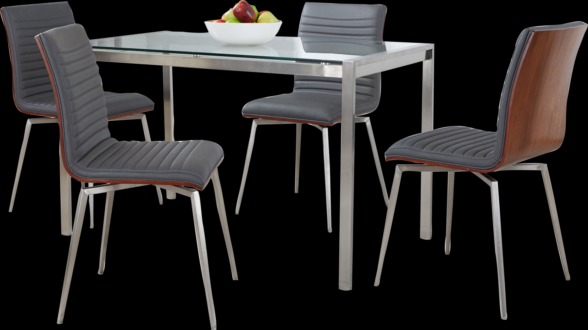 Upsall II Gray 5pc Dining Set - Thumbnail - Image 1
