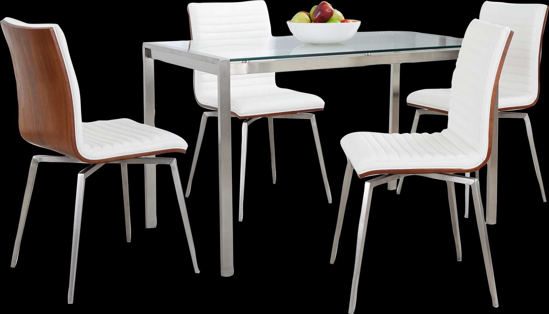Upsall II White 5pc Dining Set - Thumbnail - Image 3