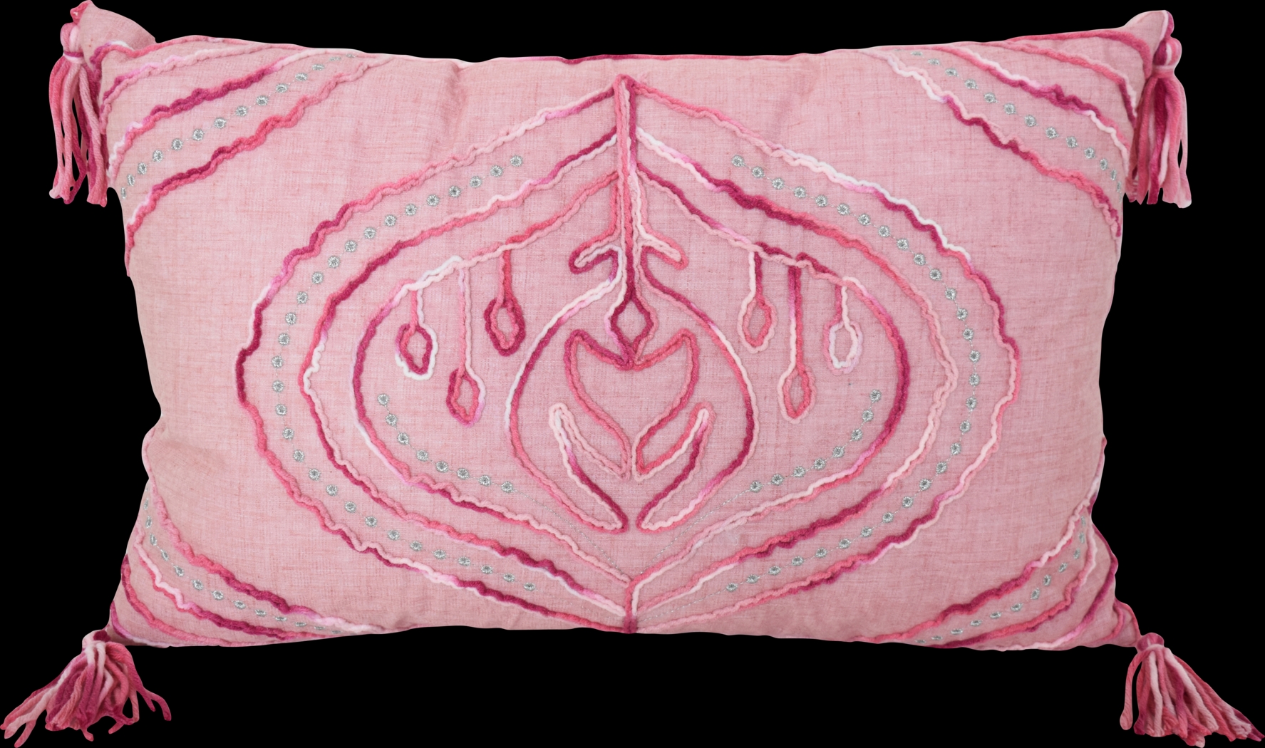 Upshaw Pink Throw Pillow - Thumbnail - Image 1