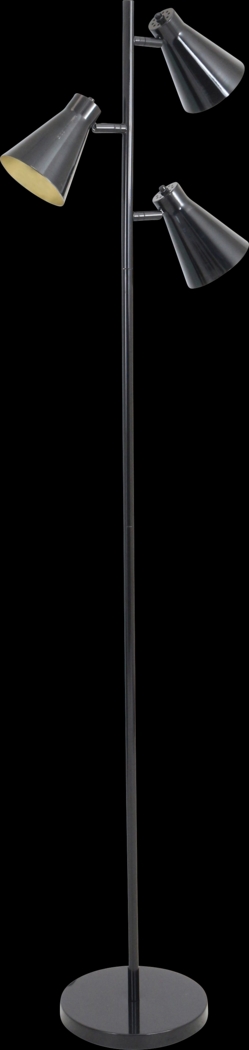 Upton Circle Black Floor Lamp - Thumbnail - Image 1