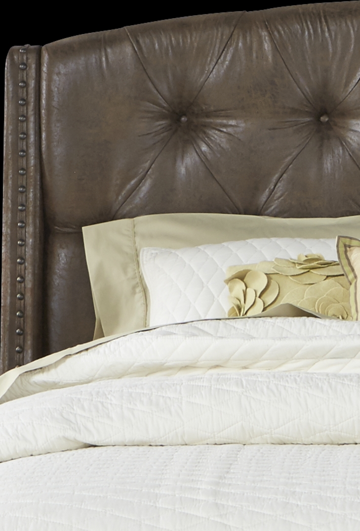 Urban Plains Brown 3 Pc  King Upholstered Bed - Thumbnail - Image 2