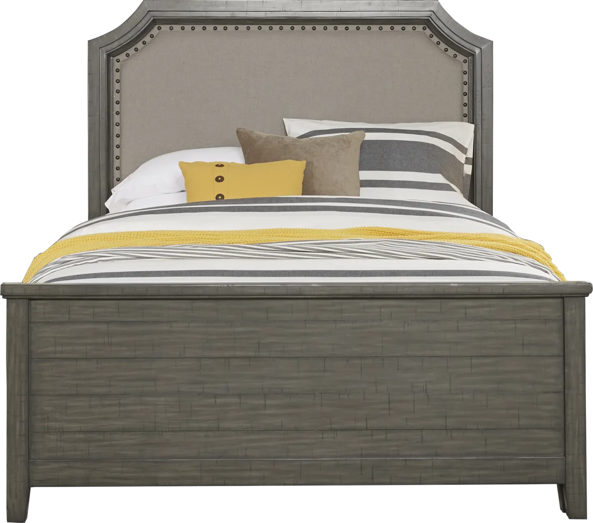 Urban Plains Gray 3 Pc King Reversible Bed - Thumbnail - Image 1