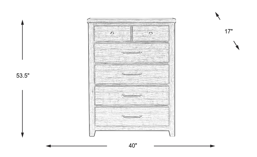 Dimension Image. Please refer to the Dimension Tab on this page for dimension details.