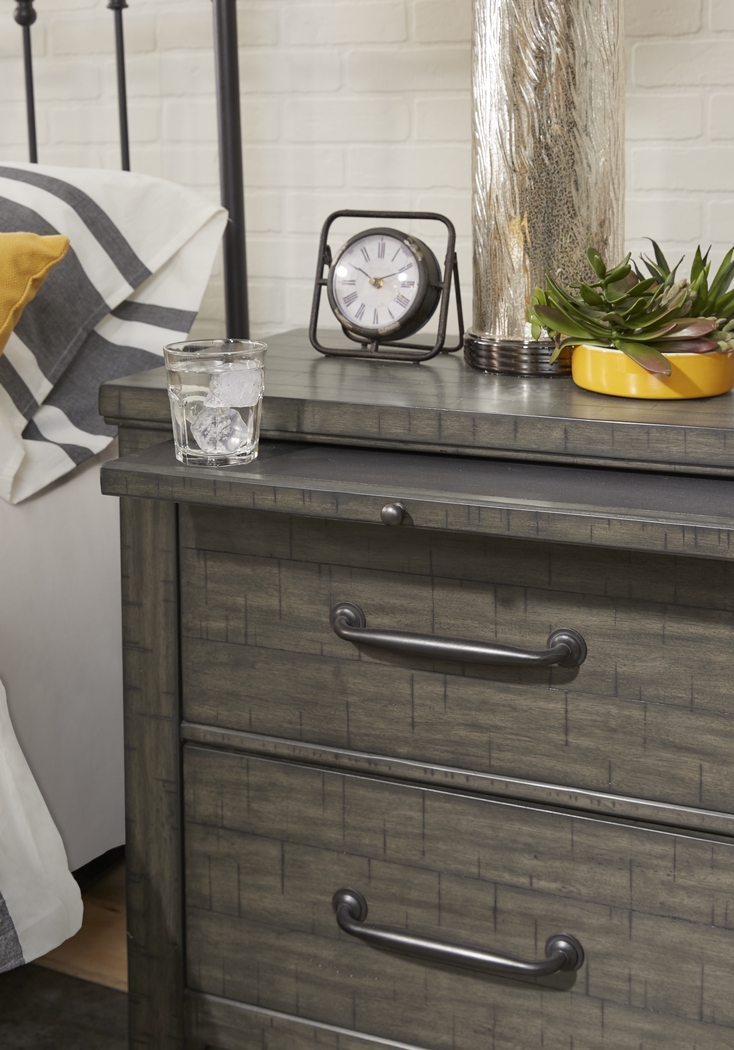 Urban Plains Gray Nightstand - Thumbnail - Image 3
