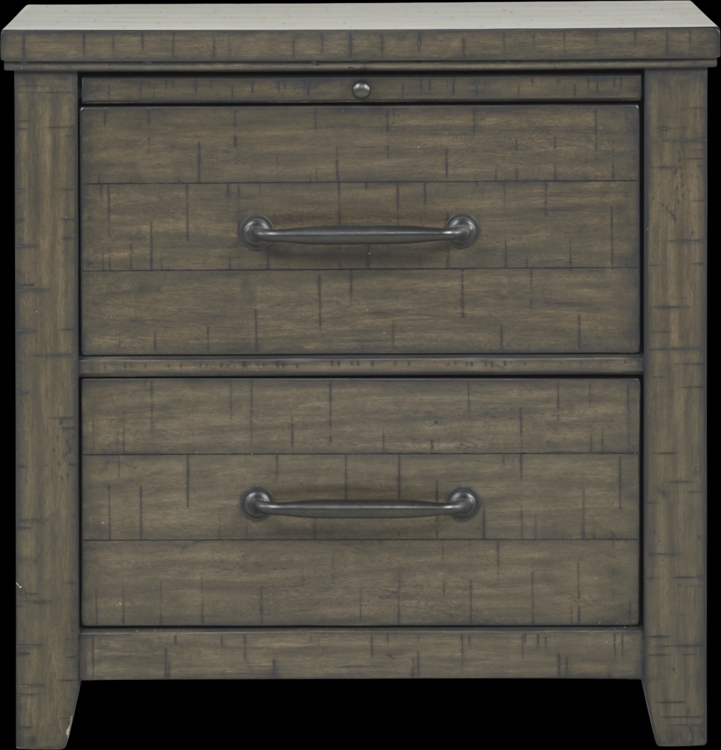 Urban Plains Gray Nightstand - Thumbnail - Image 1