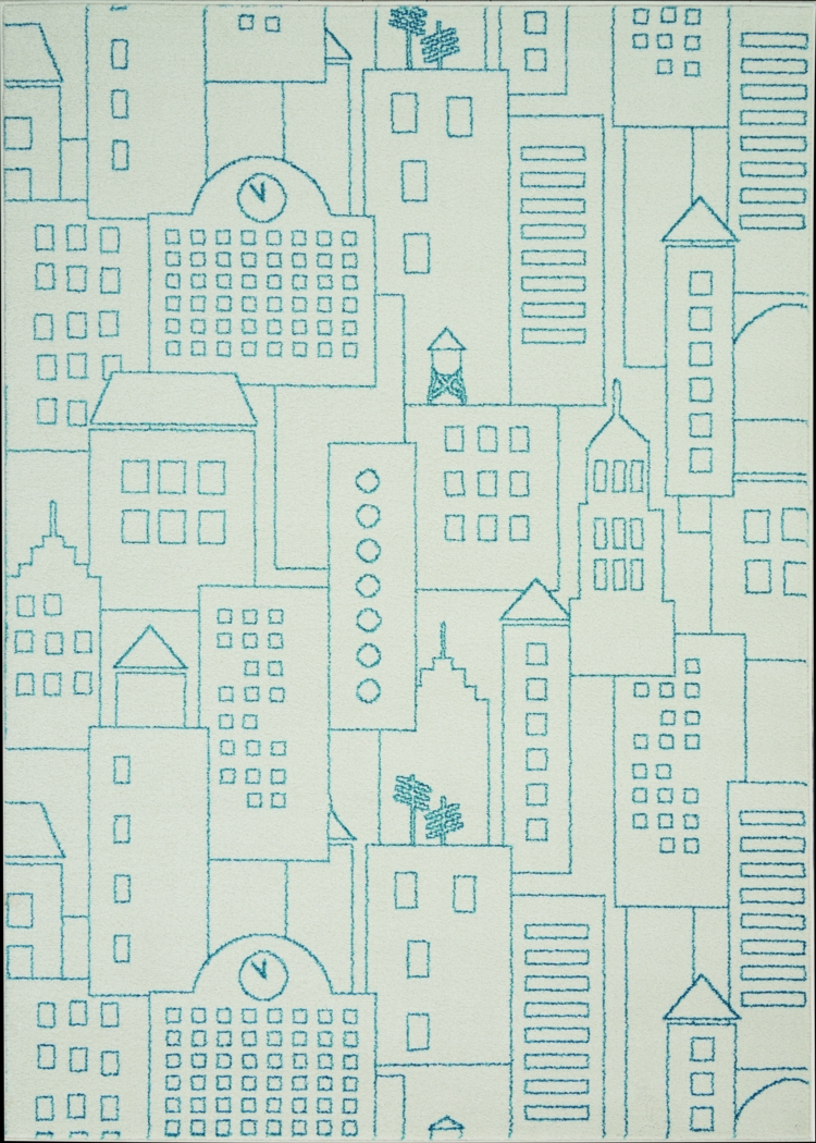 Kids Urban Vista Beige 4' x 6' Rug - Thumbnail - Image 1