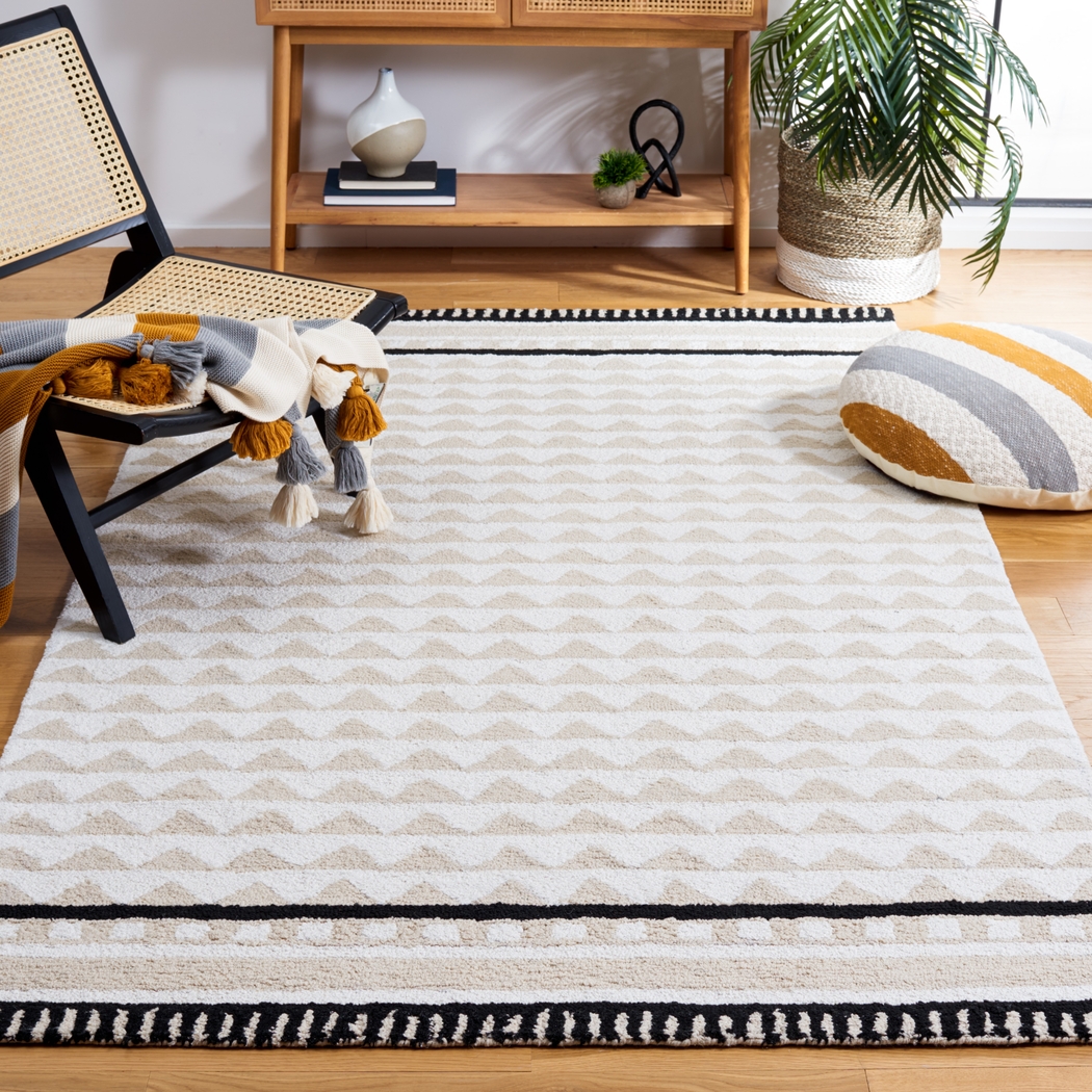 Urni Ivory/Beige 3' x 5' Rug - Thumbnail - Image 2