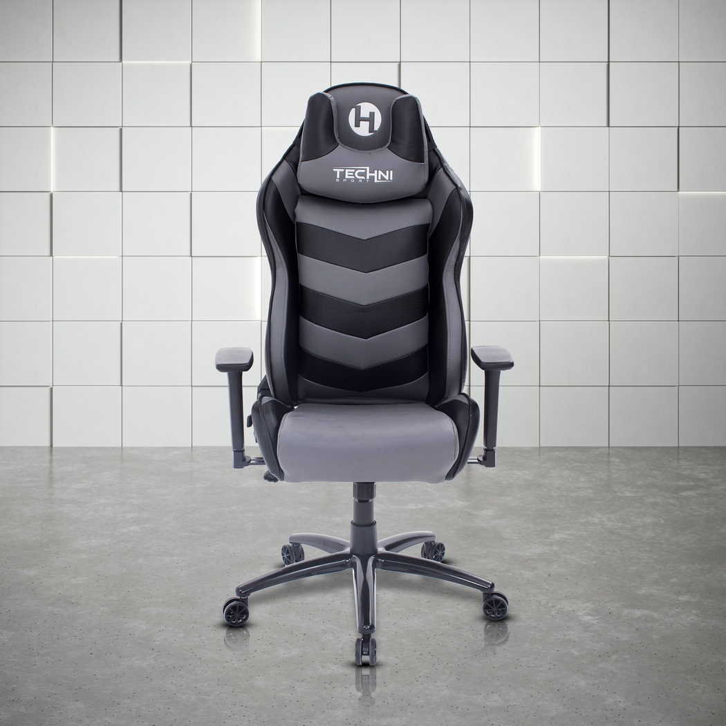 Urosde Black/Gray Gaming Chair - Thumbnail - Image 2