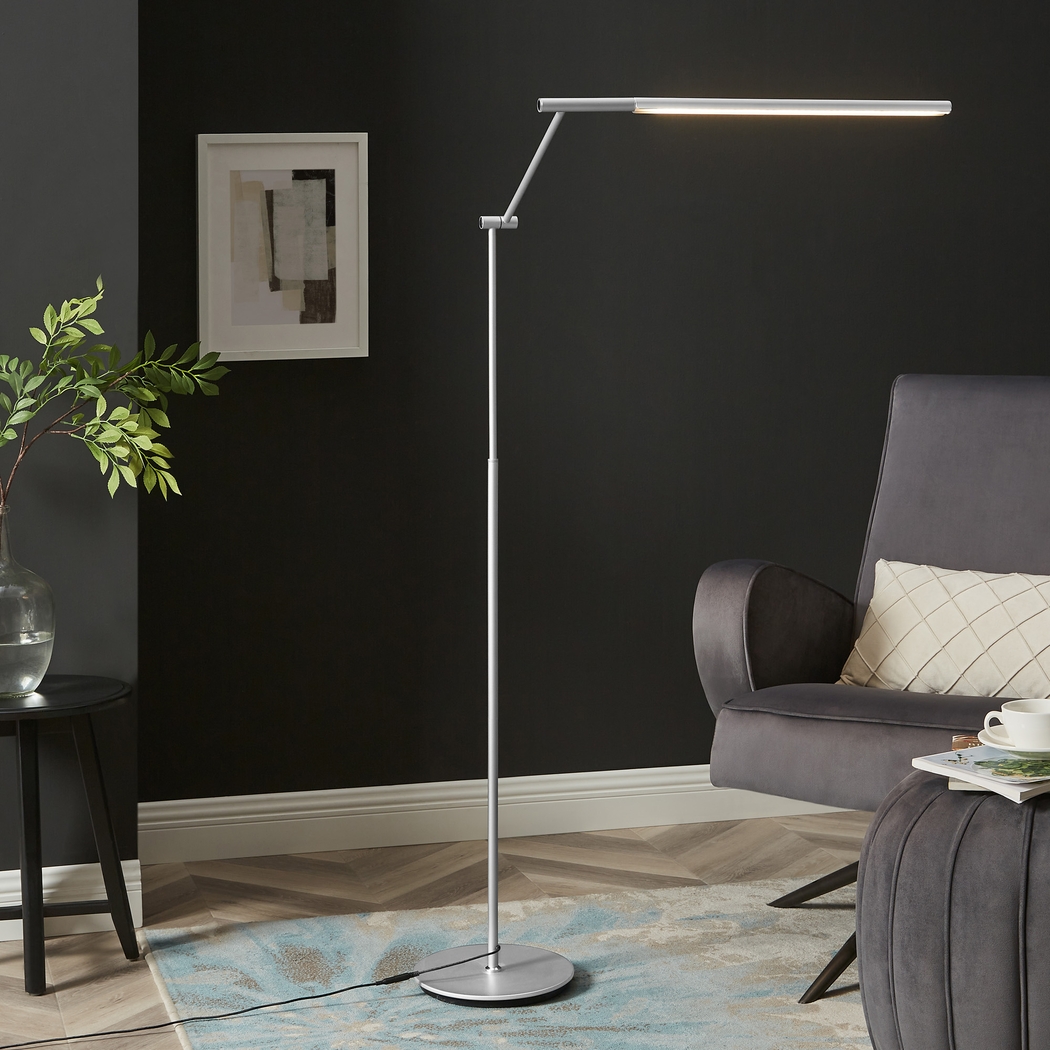 Uryno Road Silver Floor Lamp - Thumbnail - Image 2