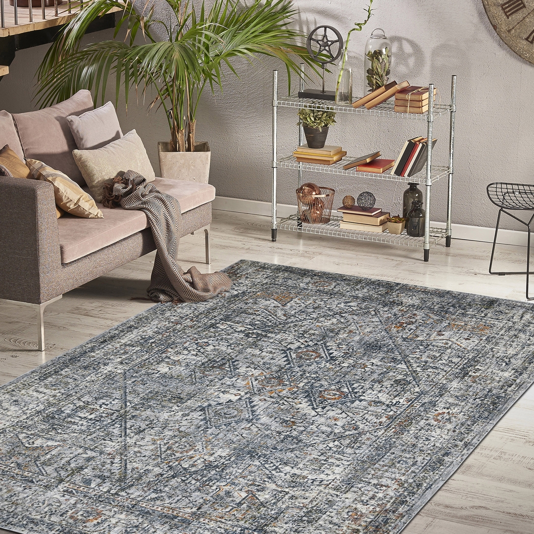 Utaler Gray/Ivory 5'3 x 7'6 Rug - Thumbnail - Image 2