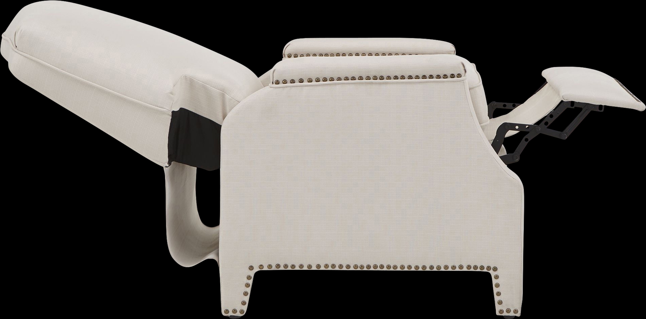 Utila Beige Pushback Recliner - Thumbnail - Image 6