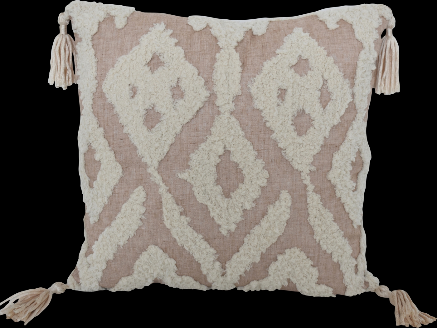 Utoy Beige Throw Pillow - Thumbnail - Image 1