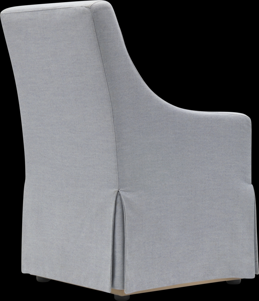 Uwais Light Blue Side Chair - Thumbnail - Image 2