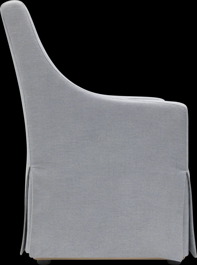 Uwais Light Blue Side Chair - Thumbnail - Image 4