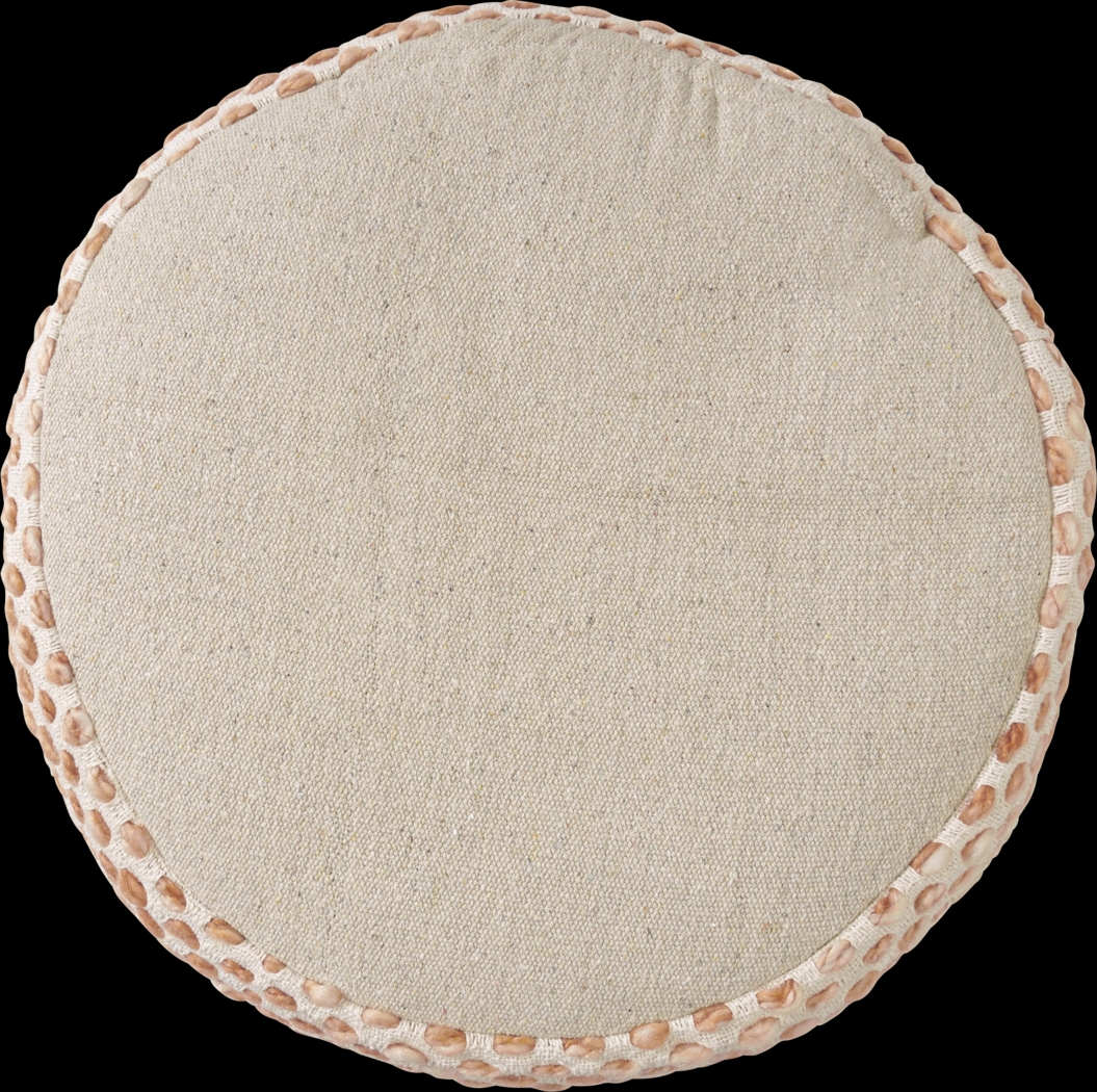 Vaddo Adobe/Ivory Pouf - Thumbnail - Image 3