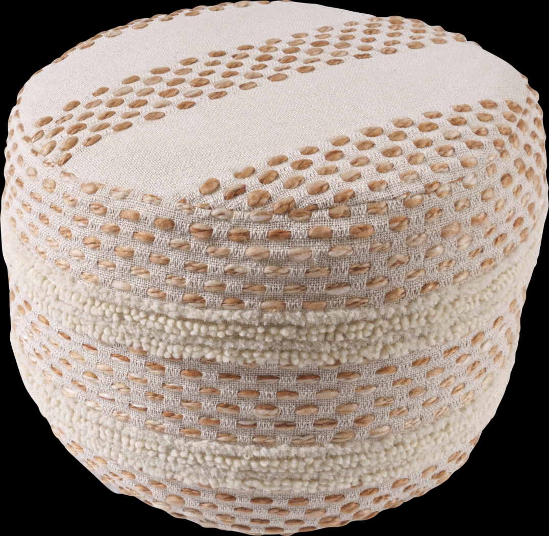 Vaddo Adobe/Ivory Pouf - Thumbnail - Image 4