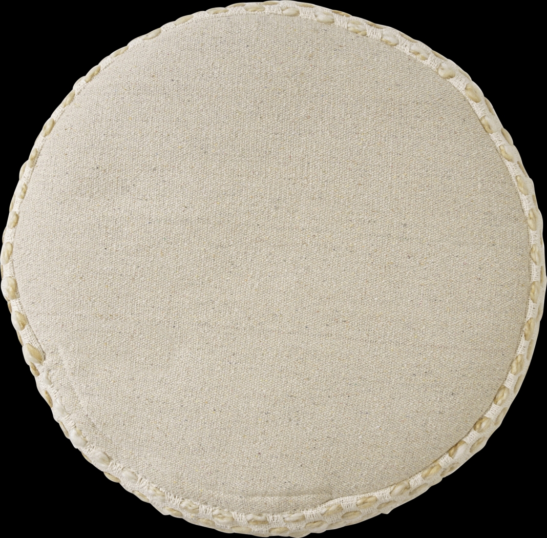 Vaddo Beige/Ivory Pouf - Thumbnail - Image 3