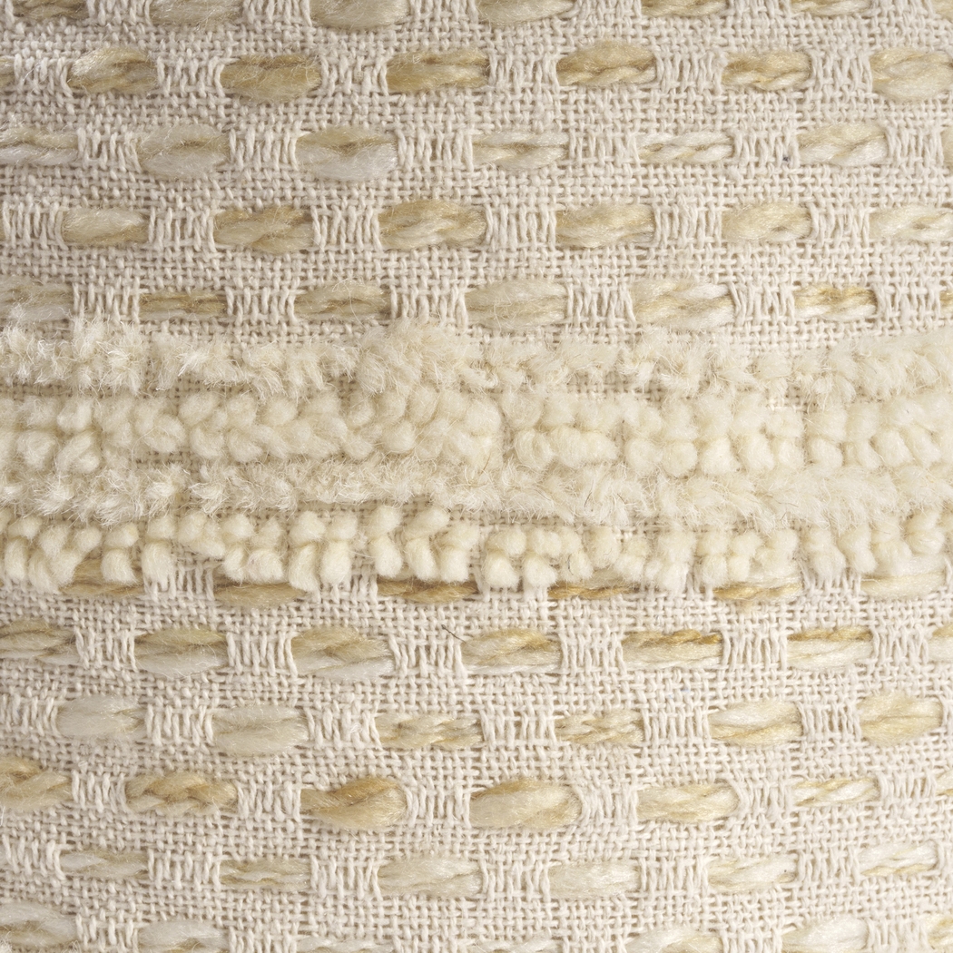 Vaddo Beige/Ivory Pouf - Thumbnail - Image 8