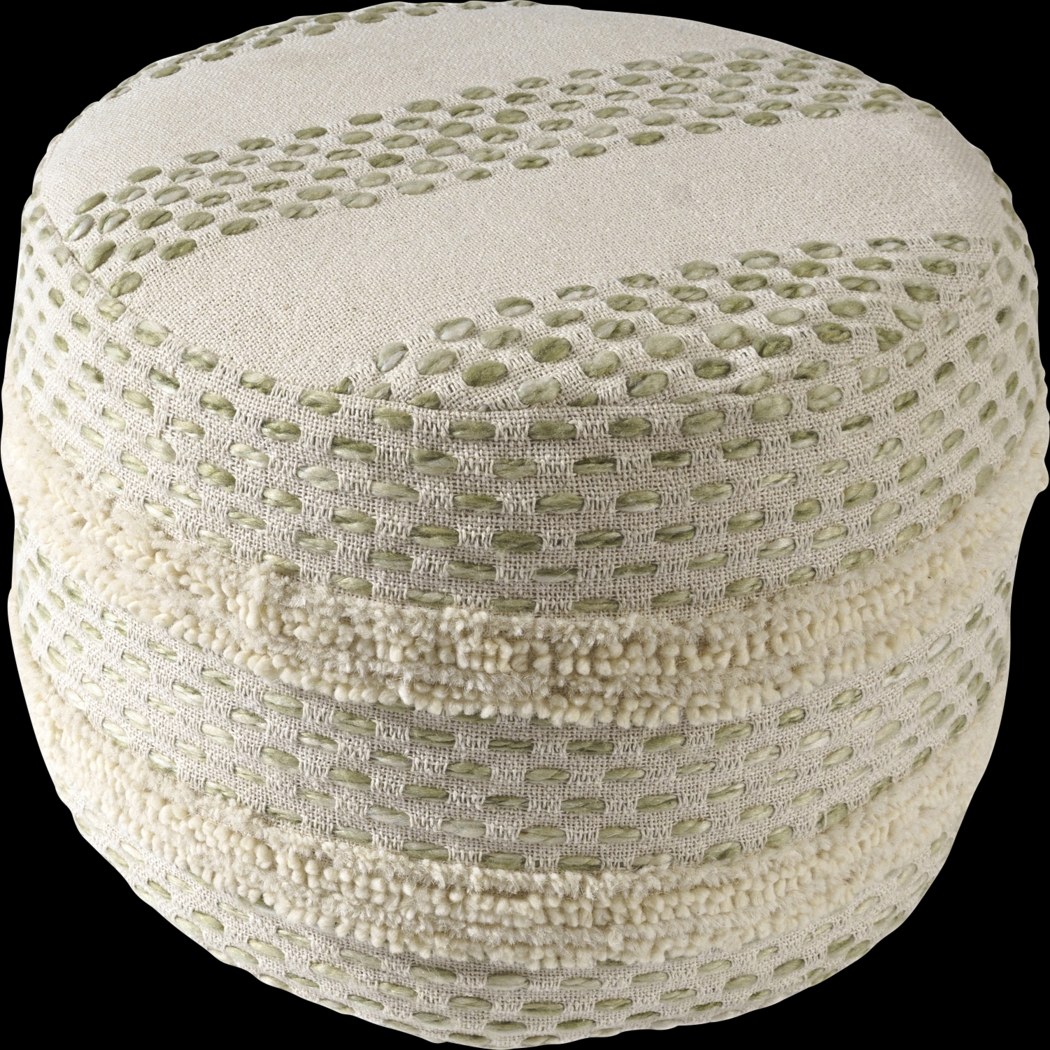 Vaddo Sage/Ivory Pouf - Thumbnail - Image 4