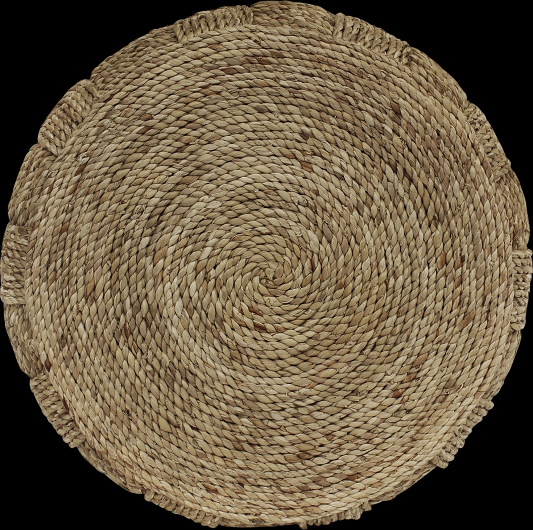 Vaessa Brown Round Accent Table - Thumbnail - Image 4