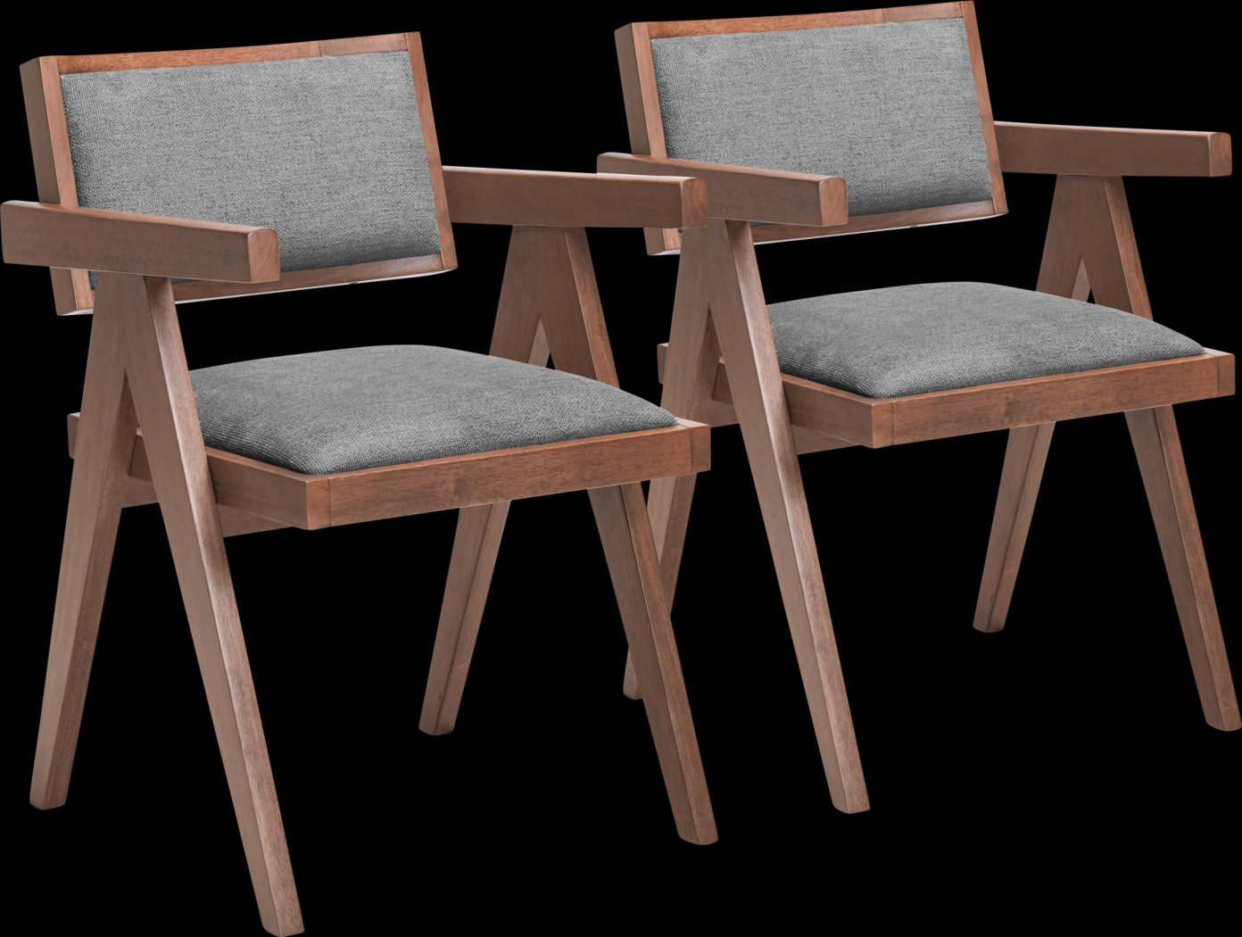 Vaggden Gray Dining Chair, Set of 2 - Thumbnail - Image 1