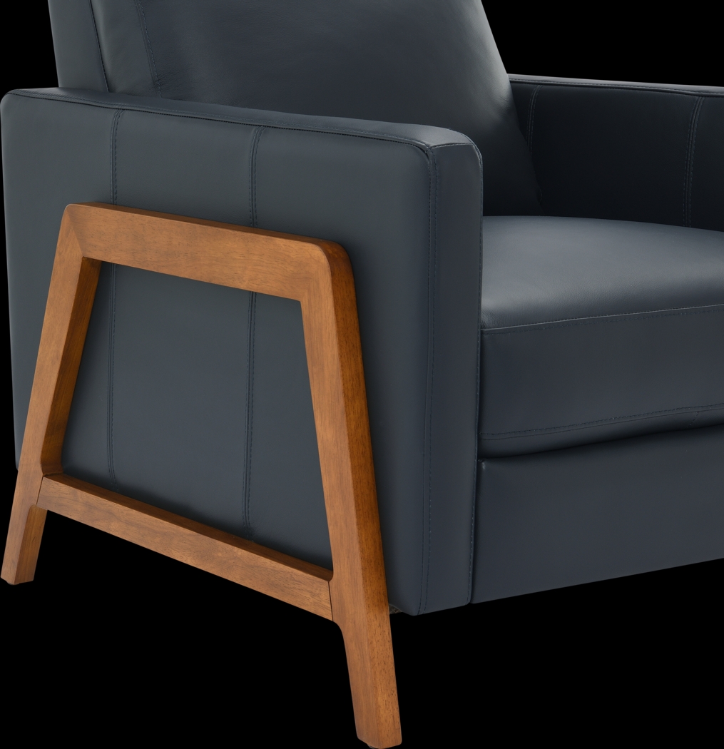 Vaiaho Dark Blue Push Back Recliner - Thumbnail - Image 13