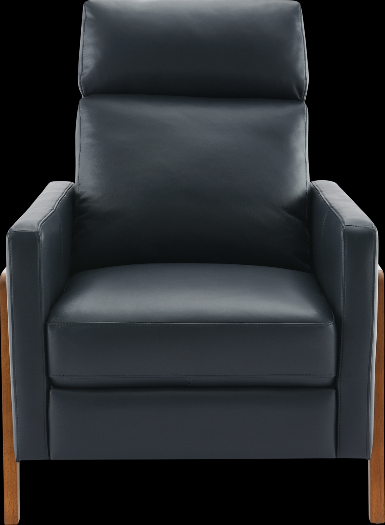 Vaiaho Dark Blue Push Back Recliner - Thumbnail - Image 5