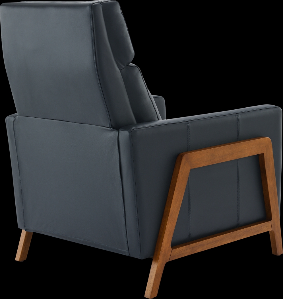 Vaiaho Dark Blue Push Back Recliner - Thumbnail - Image 9
