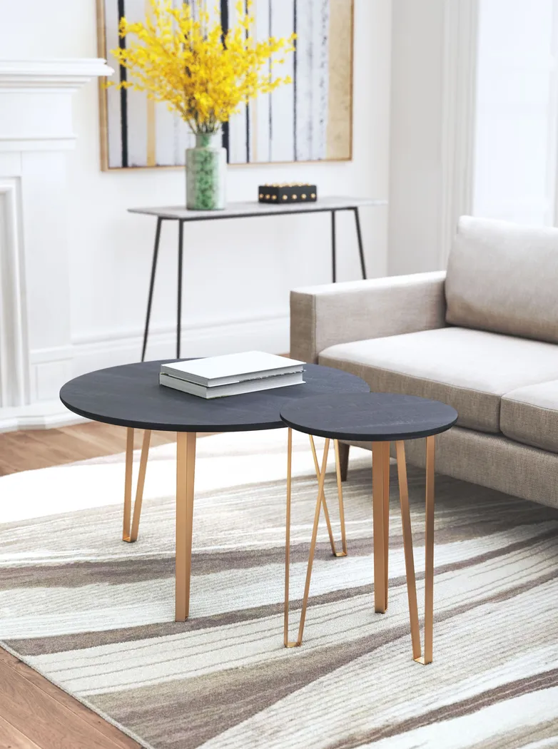 Vailmount Black Accent Table, Set of 2 - Thumbnail - Image 9