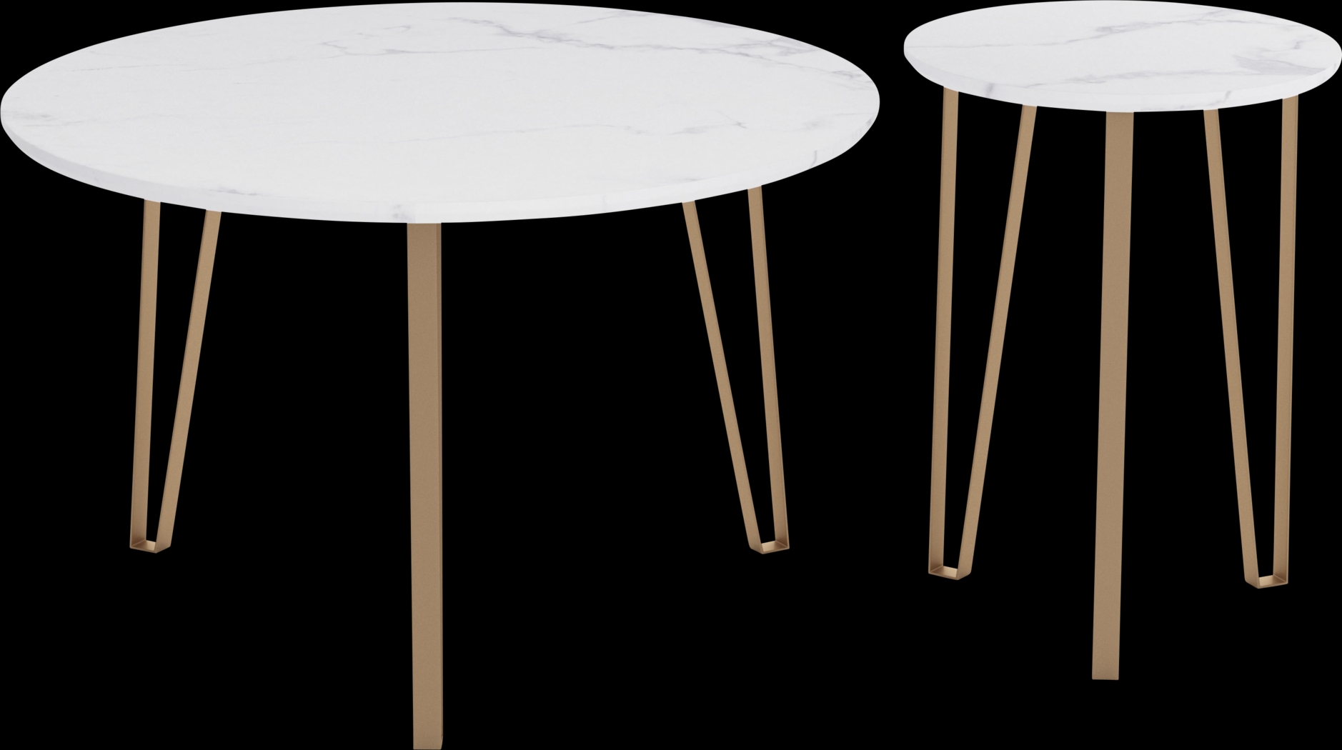 Vailmount White Accent Table, Set of 2 - Thumbnail - Image 2