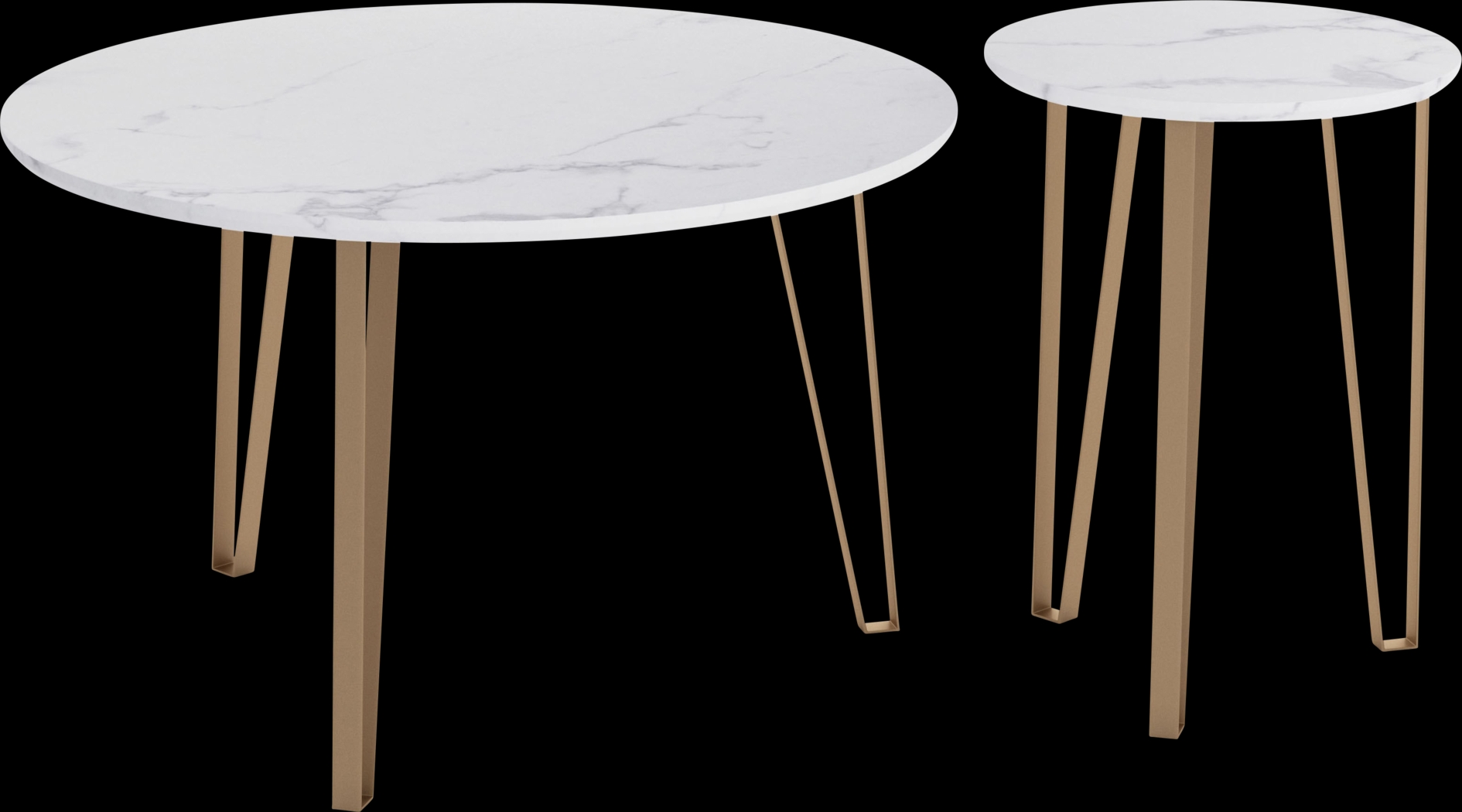 Vailmount White Accent Table, Set of 2 - Thumbnail - Image 1