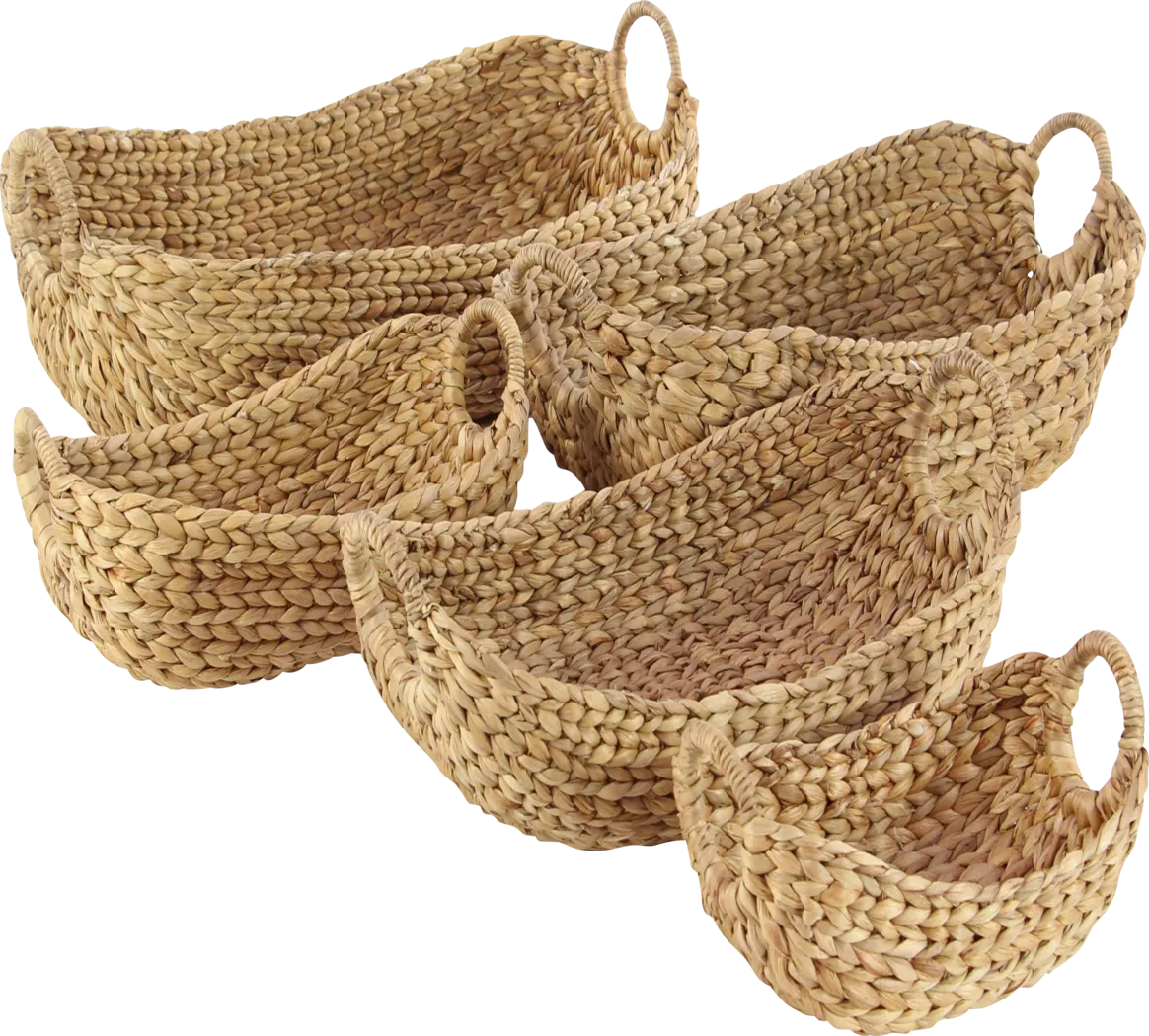 Vailti Brown Basket, Set of 5 - Thumbnail - Image 14