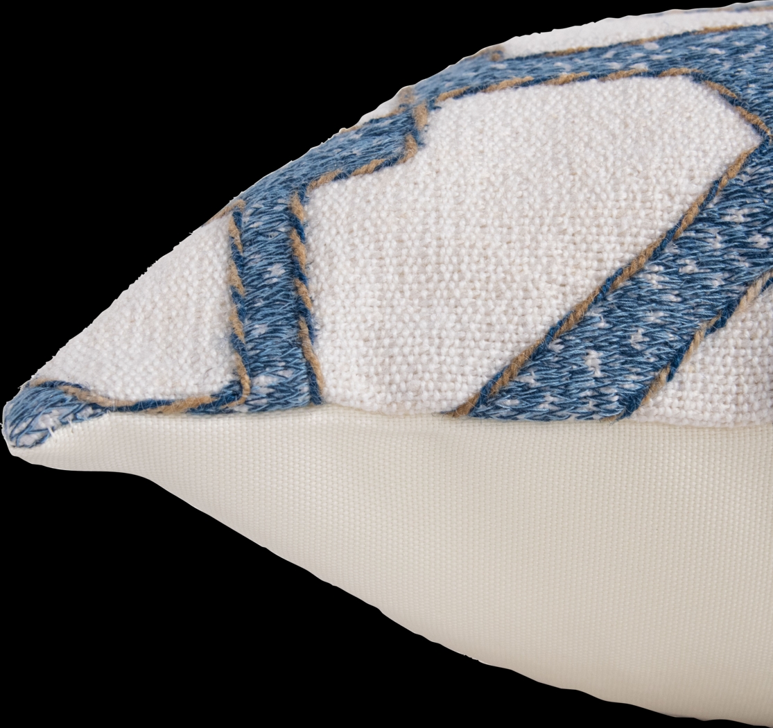 Valbe Blue Indoor/Outdoor Accent Pillow - Thumbnail - Image 3